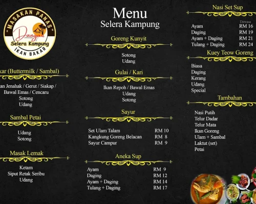 dangau menu 1